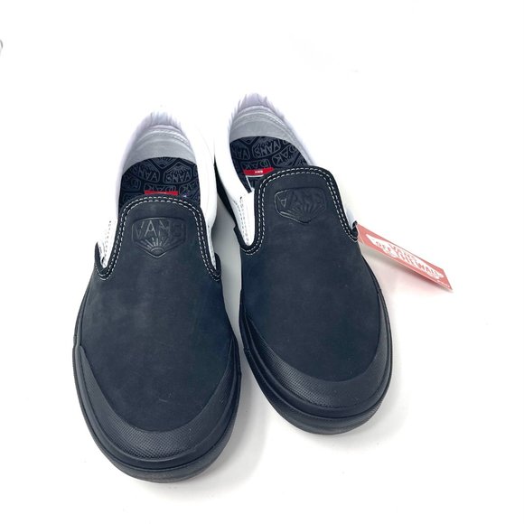 💖MEGA SALE💖VANS Bmx Slip On  Skate Dak Black White    SB Womens VN0A5HEY39M - Picture 4 of 11